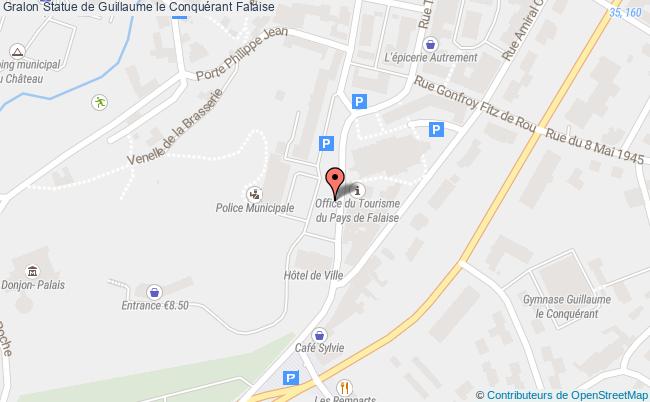 plan Statue De Guillaume Le Conquérant Falaise Falaise