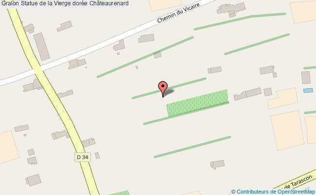 Statue de la Vierge dorée