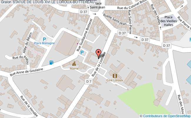 plan Statue De Louis Xvi Le Loroux-bottereau LE LOROUX-BOTTEREAU