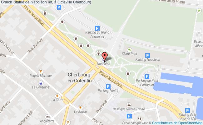 plan Statue De Napoléon Ier, à Octeville Cherbourg Cherbourg