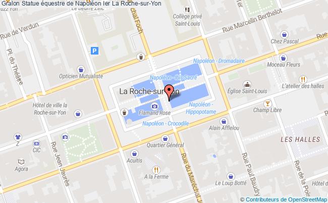 plan Statue équestre De Napoléon Ier La Roche-sur-yon La Roche-sur-Yon
