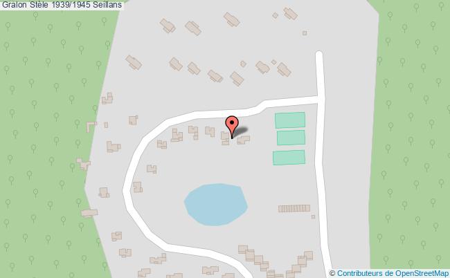 plan Stèle 1939/1945 Seillans Seillans