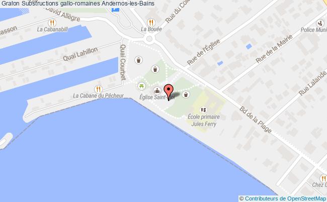 plan Substructions Gallo-romaines Andernos-les-bains Andernos-les-Bains