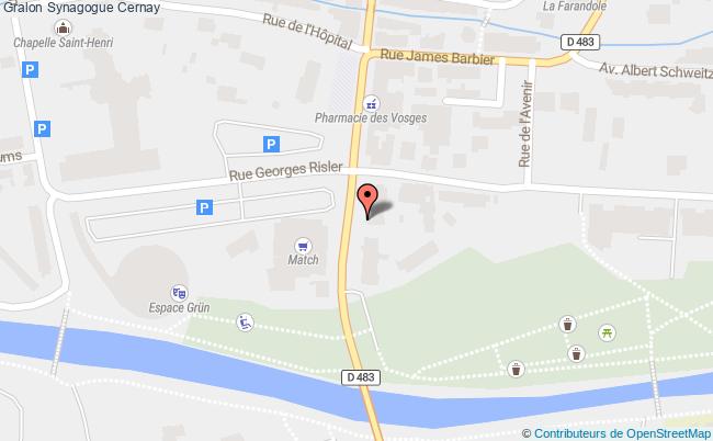 plan Synagogue Cernay Cernay