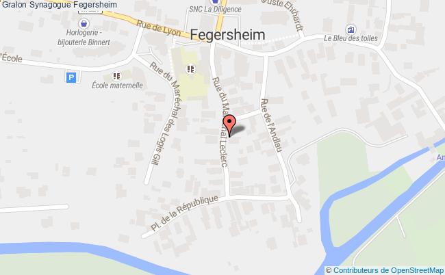 plan Synagogue Fegersheim Fegersheim