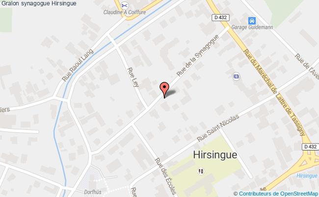 plan Synagogue Hirsingue Hirsingue