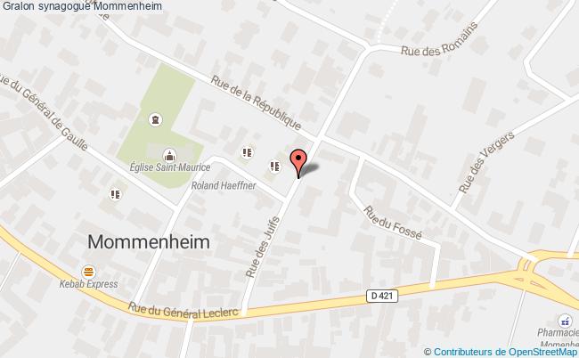 plan Synagogue Mommenheim Mommenheim