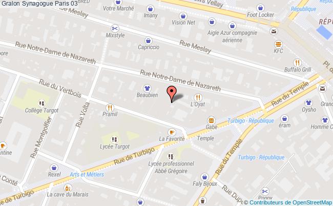 plan Synagogue Paris 03 Paris 03