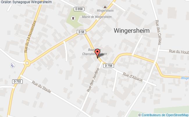 plan Synagogue Wingersheim Wingersheim