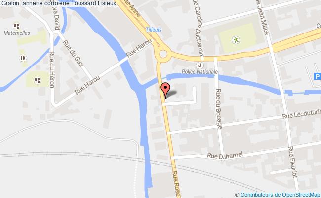 plan Tannerie Corroierie Foussard Lisieux Lisieux