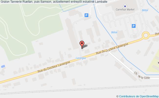 plan Tannerie Ruellan, Puis Samson, Actuellement Entrepôt Industriel Lamballe Lamballe