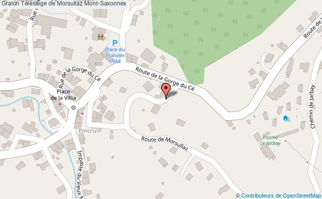 plan Télésiège De Morsullaz Mont-saxonnex Mont-Saxonnex