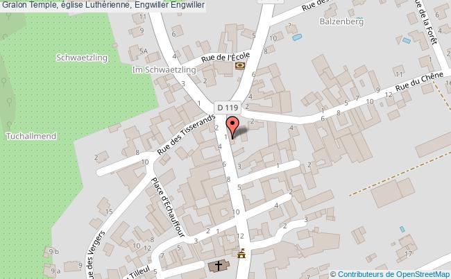 plan Temple, église Luthérienne, Engwiller Engwiller Engwiller