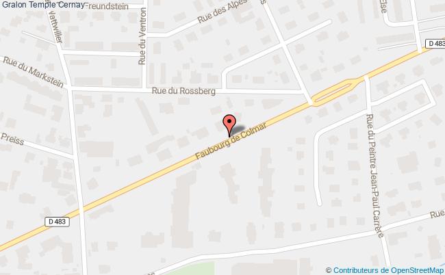 plan Temple Cernay Cernay