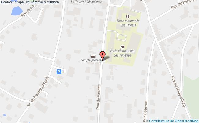 plan Temple De Réformés Altkirch Altkirch