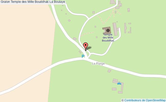 plan Temple Des Mille Bouddhas La Boulaye La Boulaye