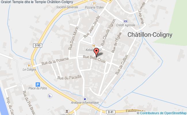 plan Temple Dite Le Temple Châtillon-coligny Châtillon-Coligny