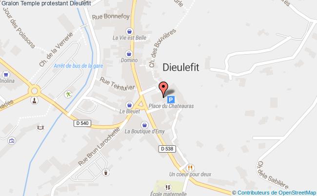 plan Temple Protestant Dieulefit Dieulefit