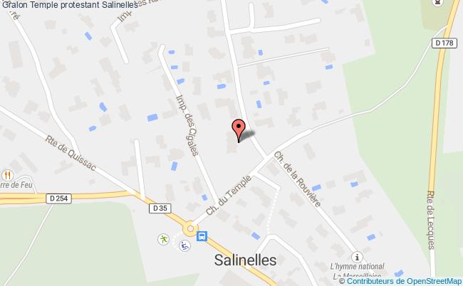 plan Temple Protestant Salinelles Salinelles