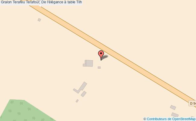 plan Terafeu Terafour, De L'élégance à Table Tilh Tilh