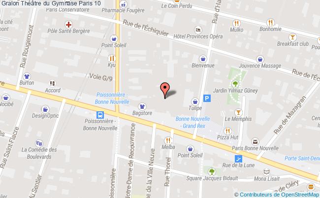 plan Théâtre Du Gymnase Paris 10 Paris 10