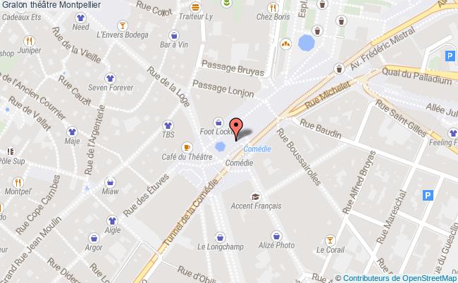 plan Théâtre Montpellier Montpellier