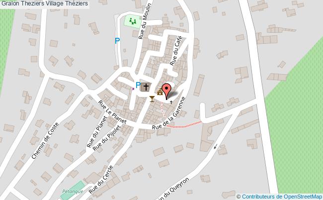 plan Theziers Village Théziers Théziers