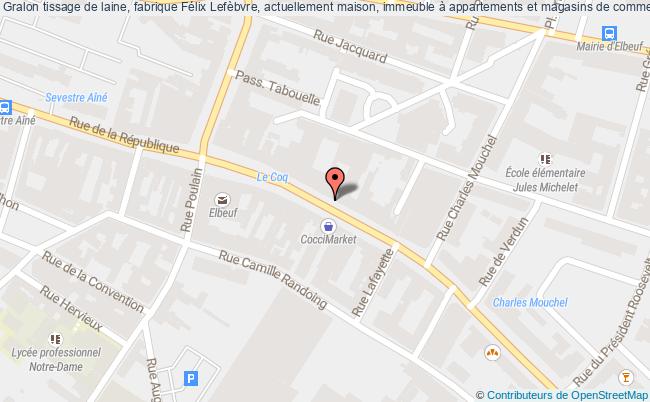 plan Tissage De Laine, Fabrique Félix Lefèbvre, Actuellement Maison, Immeuble à Appartements Et Magasins De Commerce Elbeuf Elbeuf