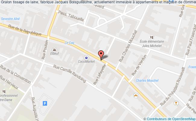 plan Tissage De Laine, Fabrique Jacques Boisguillaume, Actuellement Immeuble à Appartements Et Magasin De Commerce Elbeuf Elbeuf