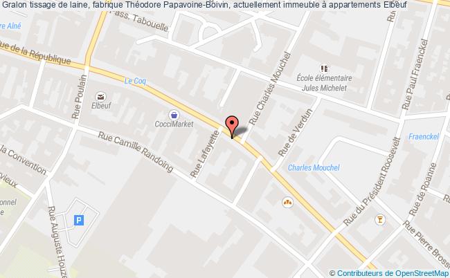 plan Tissage De Laine, Fabrique Théodore Papavoine-boivin, Actuellement Immeuble à Appartements Elbeuf Elbeuf