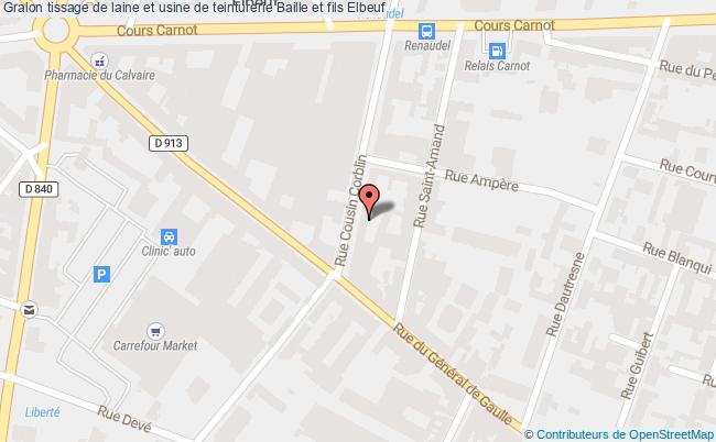 plan Tissage De Laine Et Usine De Teinturerie Baille Et Fils Elbeuf Elbeuf