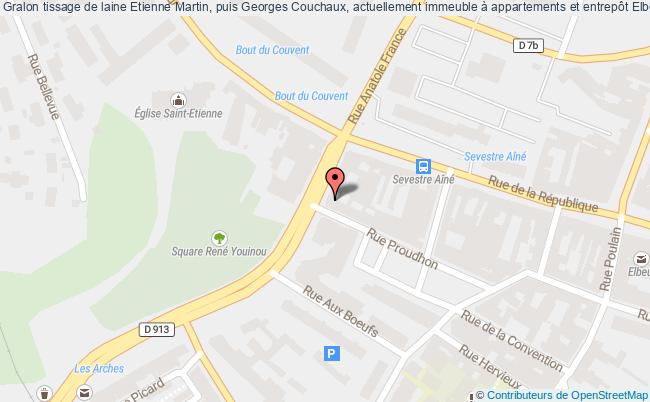 plan Tissage De Laine Etienne Martin, Puis Georges Couchaux, Actuellement Immeuble à Appartements Et Entrepôt Elbeuf Elbeuf