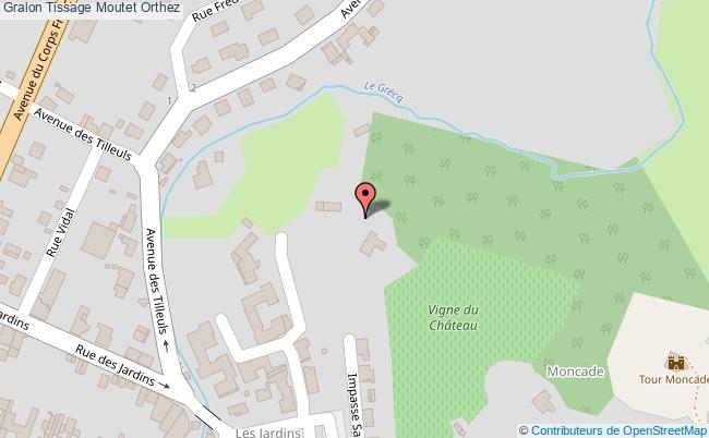 plan Tissage Moutet Orthez Orthez