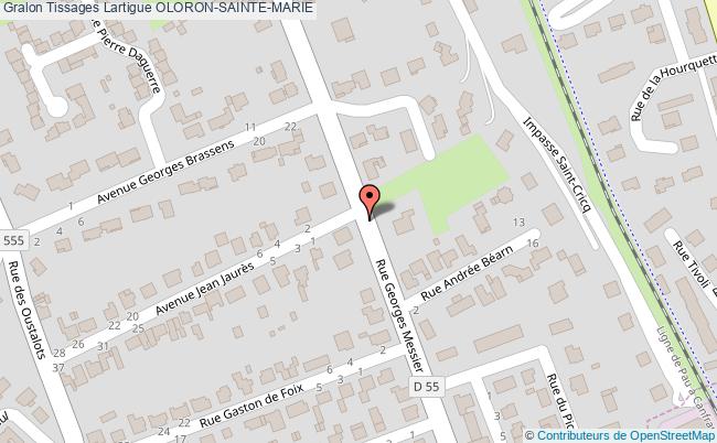 plan Tissages Lartigue Oloron-sainte-marie OLORON-SAINTE-MARIE