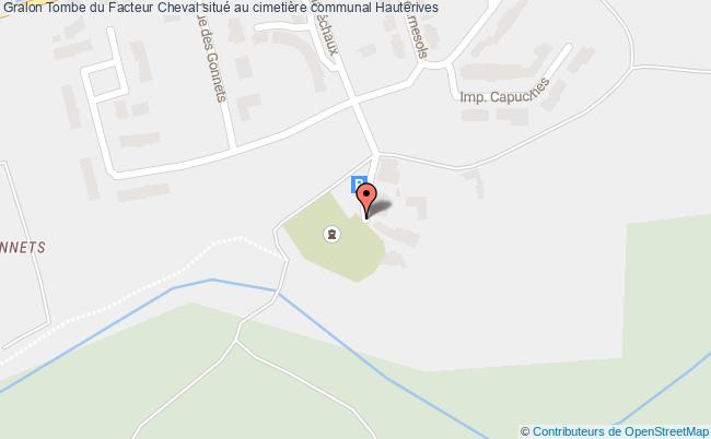 plan Tombe Du Facteur Cheval Situé Au Cimetière Communal Hauterives Hauterives