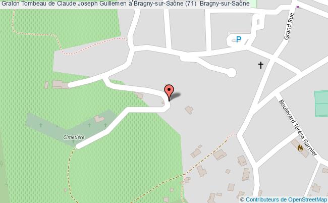 plan Tombeau De Claude Joseph Guillemen à Bragny-sur-saône (71)  Bragny-sur-saône Bragny-sur-Saône