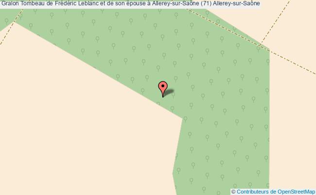 plan Tombeau De Frédéric Leblanc Et De Son épouse à Allerey-sur-saône (71) Allerey-sur-saône Allerey-sur-Saône
