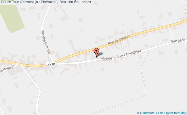 plan Tour Chevalot (ou Chevaleau) Beaulieu-lès-loches Beaulieu-lès-Loches