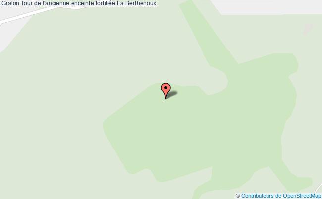 plan Tour De L'ancienne Enceinte Fortifiée La Berthenoux La Berthenoux