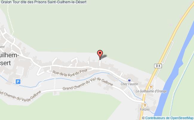 plan Tour Dite Des Prisons Saint-guilhem-le-désert Saint-Guilhem-le-Désert