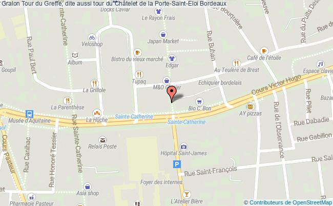 plan Tour Du Greffe, Dite Aussi Tour Du Châtelet De La Porte-saint-eloi Bordeaux Bordeaux