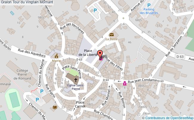 plan Tour Du Vingtain Mornant Mornant