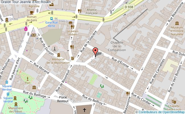 plan Tour Jeanne D'arc Rouen Rouen