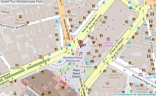 plan paris tour montparnasse