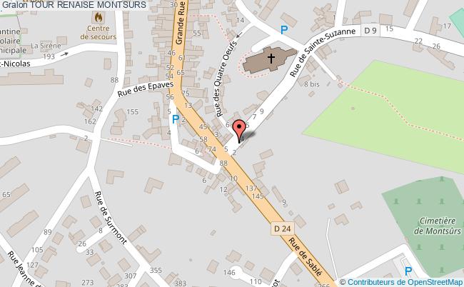 plan Tour Renaise Montsurs MONTSURS