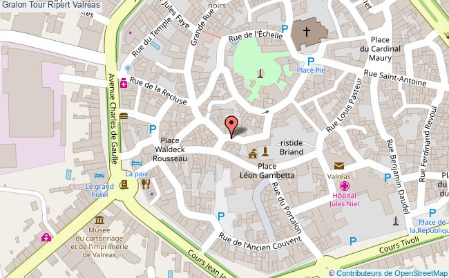 plan Tour Ripert Valréas Valréas