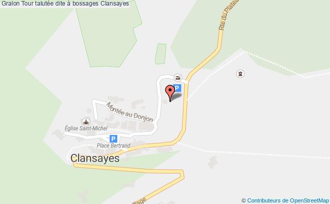 plan Tour Talutée Dite à Bossages Clansayes Clansayes