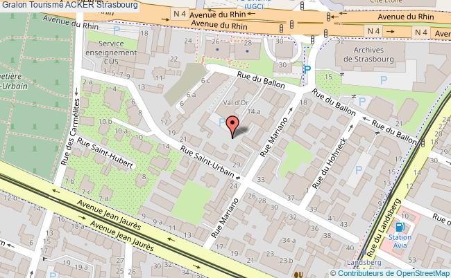 plan Tourisme Acker Strasbourg Strasbourg