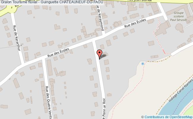 plan Tourisme Fluvial - Guinguette Chateauneuf-du-faou CHATEAUNEUF-DU-FAOU