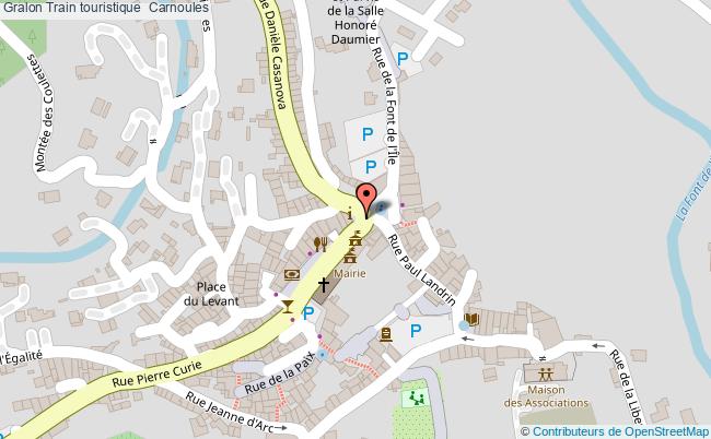 plan Train Touristique  Carnoules Carnoules